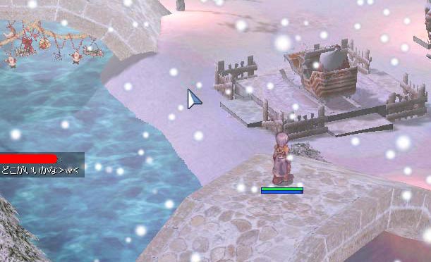 雪の降る街