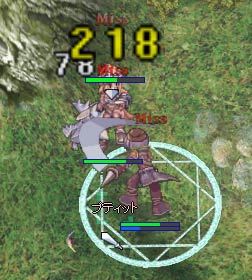 プティット(空)と戦う