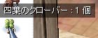 幸運の四葉クローバー